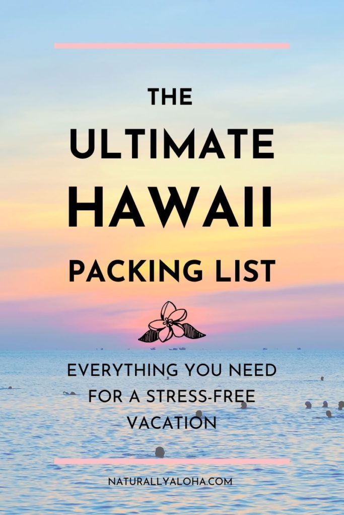 Hawaii Packing List Printable