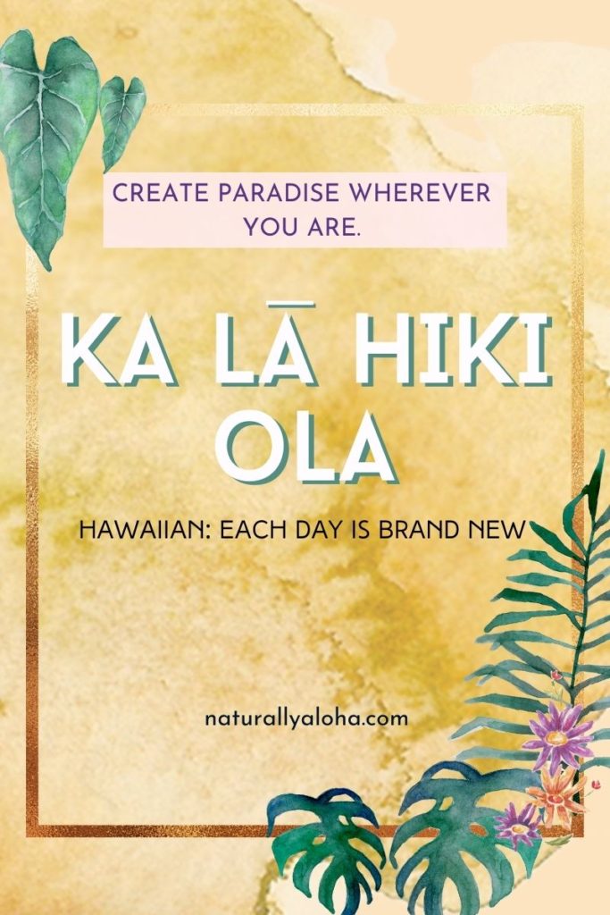 ka la hiki ola - Live with joy and purpose