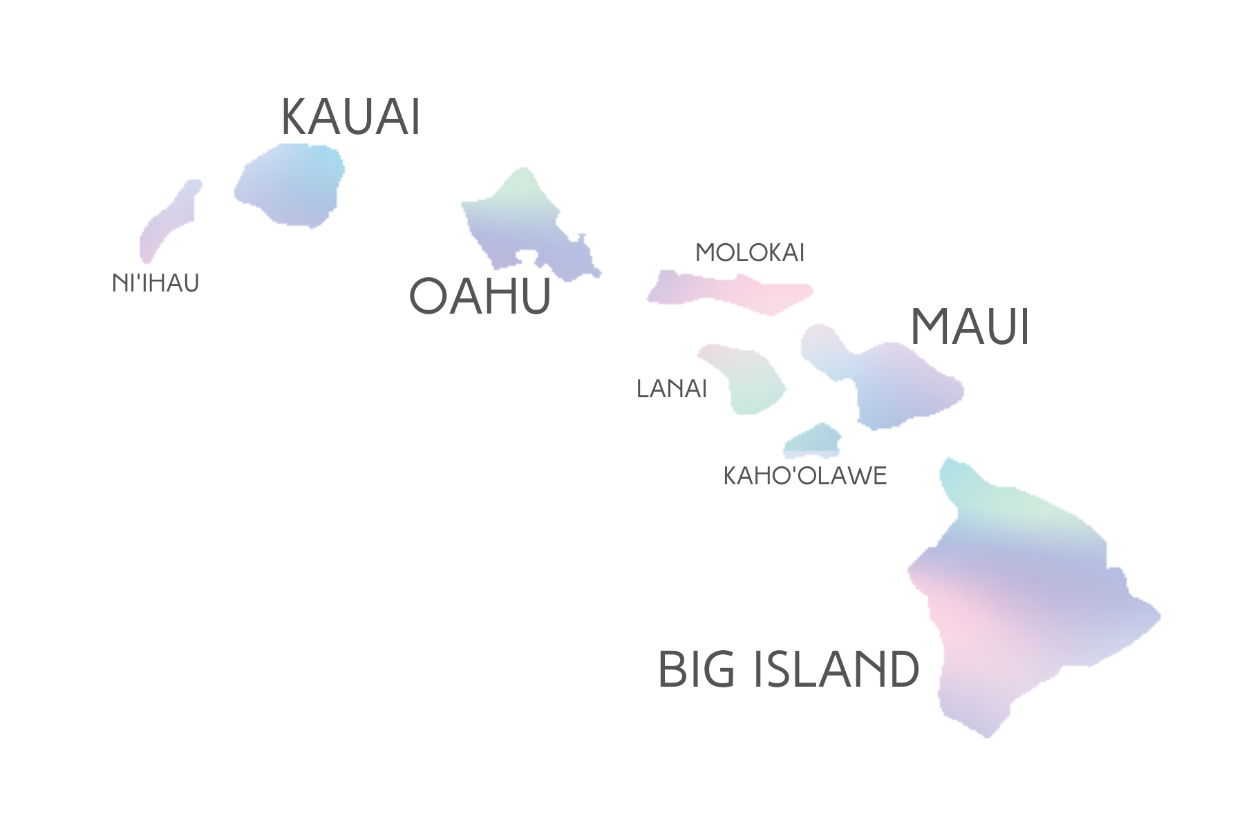 Hawaiian Islands Pastel