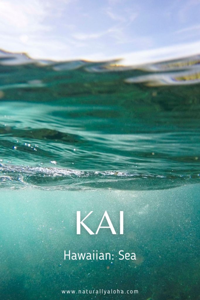 Kai means Sea in Hawaiian