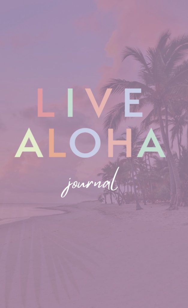 Hawaii Inspired Holiday Gifts "Live Aloha" journal